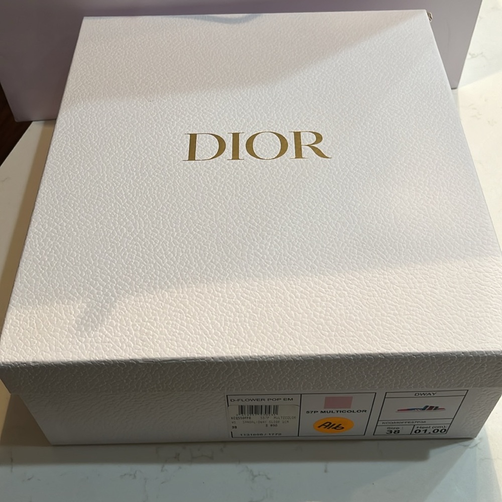 DIOR Sandal DWAY Slide 100% Authentic - Picture 8 of 10